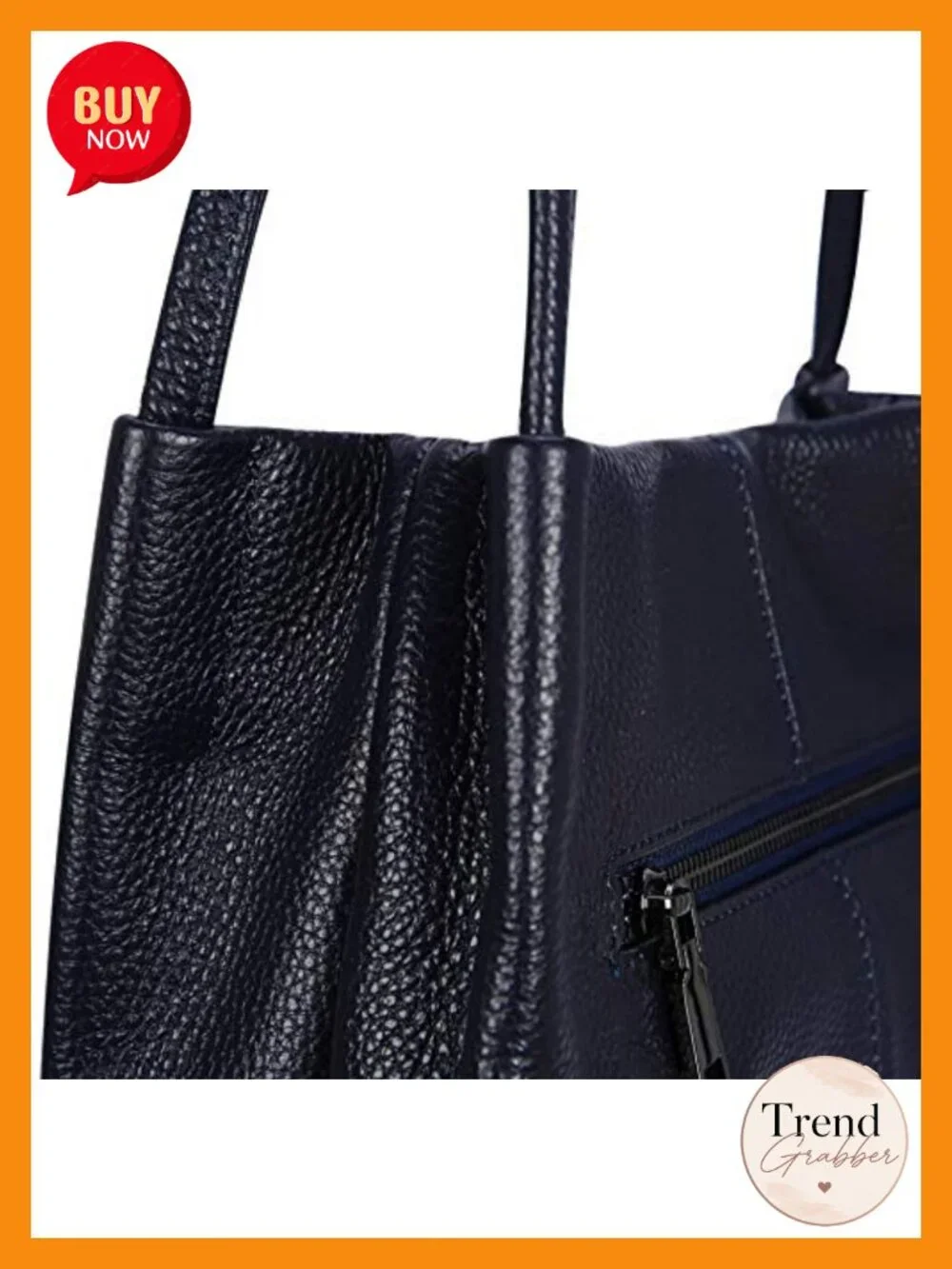 Genuine Leather Hobo Tote Bag, Roomy Shoulder Purse, Magnetic Snap Closure